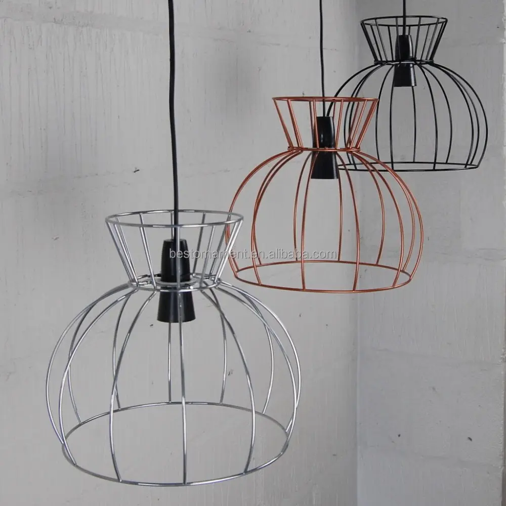 Watt Käfig Lampe Metall Draht Anhänger Licht Für Bar Restaurant Cafe Vintage Industrie