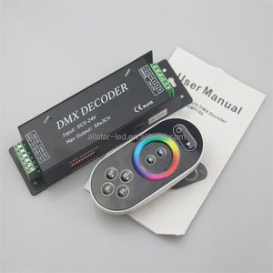 Беспроводной контроллер освещения DMX Led Rgb dmx 512, 12 В, 3 канала, 5 А/канал, 180 Вт, декодер DMX 512, Радиочастотный пульт дистанционного управления освещением