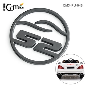 אופנה אישית מתכת רכב שם צלחת, מאט Gunmetal <span class=keywords><strong>Meta</strong></span> לוגו רכב סמל