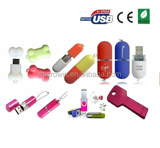 Fabbrica di piena capacità USB chiave flash drive 1gb 2gb 4gb