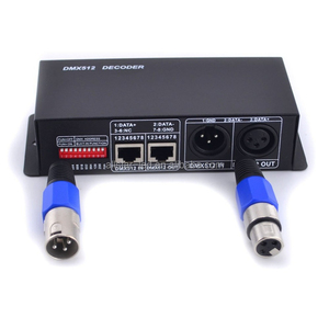 4CH DC12-24V rgbw dmx controller DMX 512 Decoder LED DMX512 controller 4 Canali con RJ45 per RGBW HA CONDOTTO LA striscia luci - Product Image 1