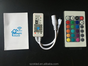 RGB Magie Hause Wifi LED RGB Controller DC12V Mini Wifi + 24 Schlüssel Ir-fernbedienung Controller für RGB LED Streifen