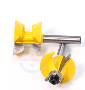 L-N157 2Pcs 8mm Schaft Router Bit Set 120 Grad Holz bearbeitung Nut Meißel Cutter Tool - Product Image 5