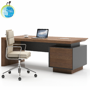 <strong>Simple</strong> Design Wooden <strong>Table</strong> and Chair High Quality Managers Ergonomic Office <strong>Computer</strong> Desk - Product Image 2