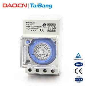 DAQCN Hot Sale SUL181h 24-Stunden-Analog-<span class=keywords><strong>Timer</strong></span>-Zeitschalter Mit Batterie-Din-Rail-<span class=keywords><strong>Timer</strong></span>-Schalter
