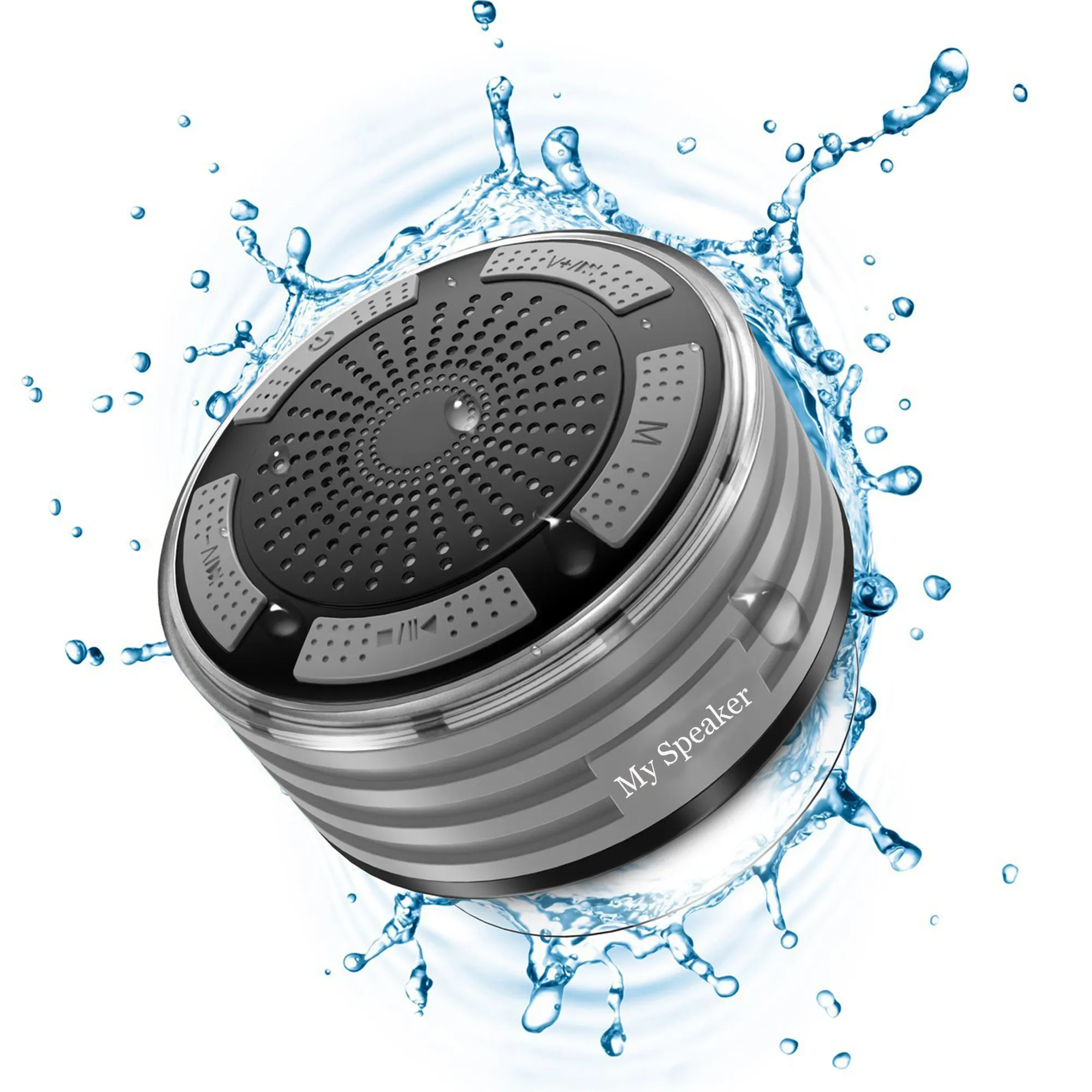 OEM hottest products on the market waterproof shower bluetooth speaker with led light,fm radio for wholesale