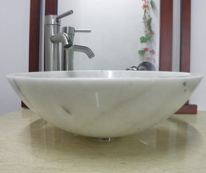 <strong>Cheap</strong> Price <strong>White</strong> Marble Bathroom Countertop <strong>Sink</strong>
