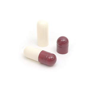 Alto tasso di riempimento rosso bianco taglia 0 gelatina capsule separato capsule vuote pillole