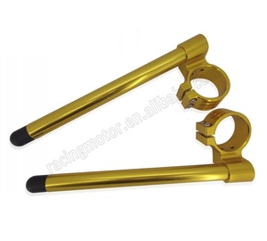 CNC Aluminium Cafe Racer 1&quot; Raised Clipons Clip-On Handlebars Handle bar for <strong>BMW</strong> <strong>F650ST</strong> Strada 1993-2001 94 95 96