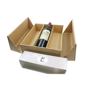 3瓶纸板牛皮纸瓶葡萄酒包装礼品 & 工艺，食品和饮料包装艺术纸或特种纸纸板