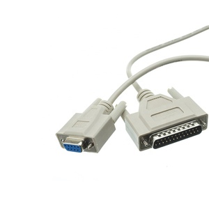 DB25 erkek konnektör null modem RS232 kablosu için DB9 dişi konnektör - Product Image 1
