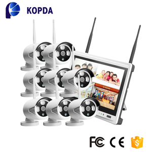 Juego completo de sistema de seguridad de cámara cctv ip inalámbrica para exteriores de 8 canales, con monitor - Product Image 2
