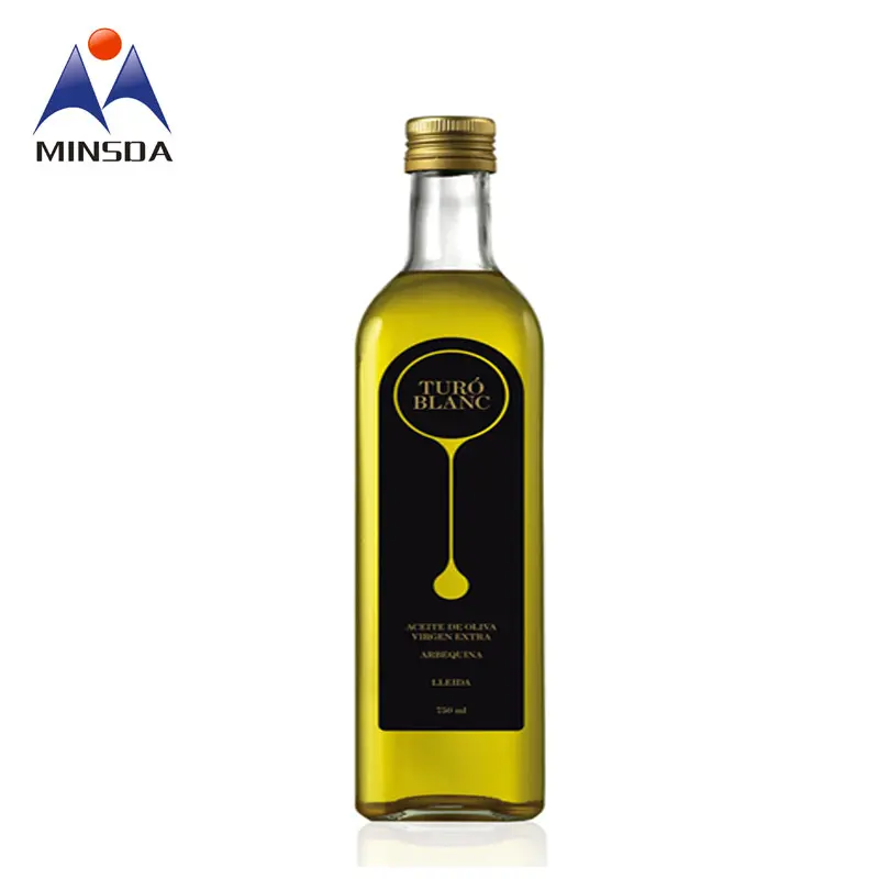 Minsda Custom Private Waterproof olio d'oliva bottiglia di vetro etichette di olio riscaldabili etichette adesive di olio essenziale con Logo