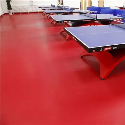 Deportes de PVC acústica de tenis de mesa de piso en rollo