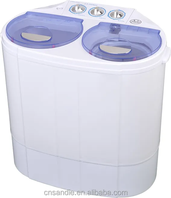 2.0-5.0kg जुड़वां टब अर्ध स्वचालित मिनी कपड़े धोने की मशीन के साथ स्पिन सुखाने/बच्चे वॉशिंग मशीन/एल्यूमीनियम तांबा मोटर