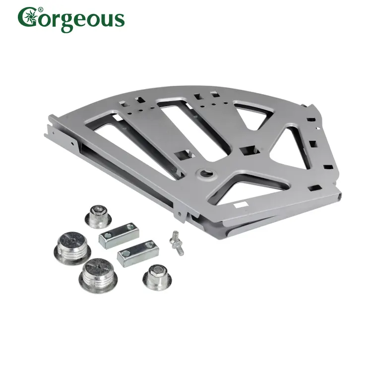 K980 gray metal shoe rack bracket hinge for shoe cabinet