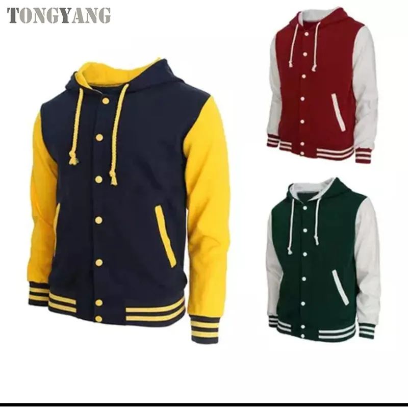 TONGYANG-Chaqueta de béisbol con capucha para hombre, Jersey masculino de estilo informal con diseño de ebay, multicolor, nueva colección de 2019