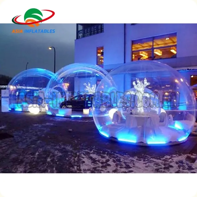 Dôme gonflable clair de Globe de neige de taille réelle pour l'exposition en direct