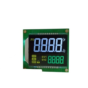Vidrio LCD de siete segmentos con retroiluminación en la placa PCB con interfaz serie/paralela IC de conducción - Product Image 4