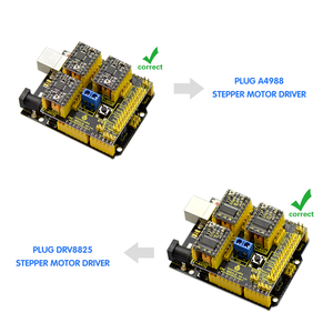 Arduinos CNC <span class=keywords><strong>kit</strong></span>/CNC <span class=keywords><strong>Shield</strong></span> V2.0 + uno R3 + 3 unids A4988 conductor/GRBL compatible