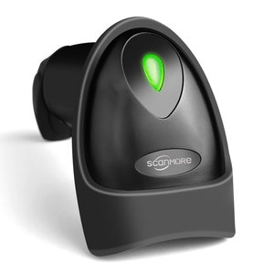 Escáner de código de barras láser 2D de Stock con escáner de código de barras con cable Usb con soporte lector de código de barras automático QR escáner de código de barras de mano - Product Image 2