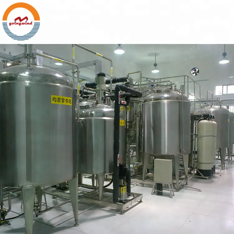 Automatic milk production plant auto liquid milk yogurt processing and packaging machine cheap price for sale