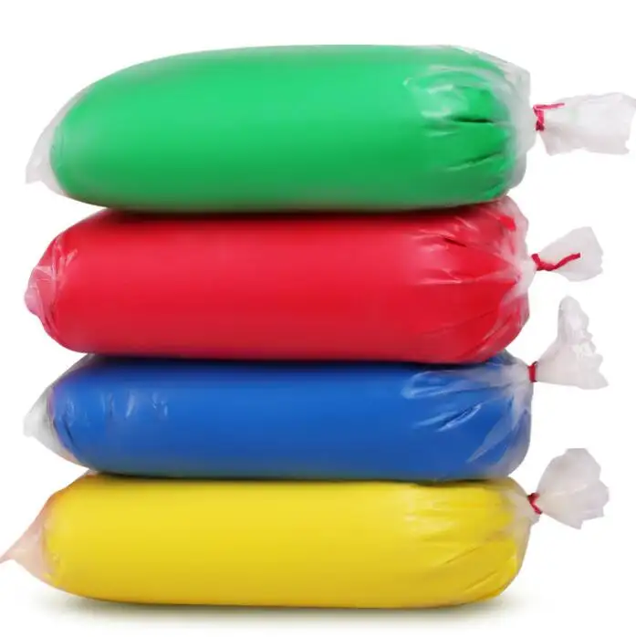 Plastilina de colores para niños, arcilla polimérica de textura suave y secado al aire para modelar, juguete de aprendizaje creativo, 1 kg/bolsa, hecho a mano