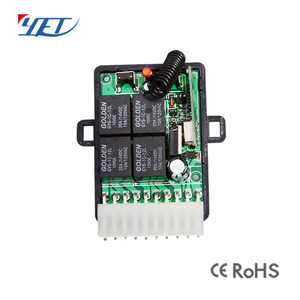 433 Mhz Universal Wireless Remote Control Switch DC 12V 4CHリレーReceiver Module With 4ch RF Remote 433 Mhz Transmitter - Product Image 5