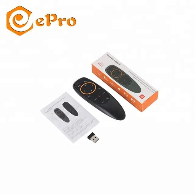 G10s Udara Mouse dengan Giroskop Remote Control Multi-Bahasa 2.4G Fly Air Mouse dengan Suara Nirkabel Keyboard untuk Smart TV Box G10