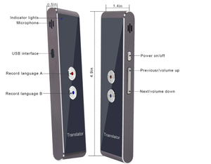 Sprach lern werkzeug T8 Instant Voice Language Translator Wireless Interpreter mit 96 Sprachen - Product Image 5