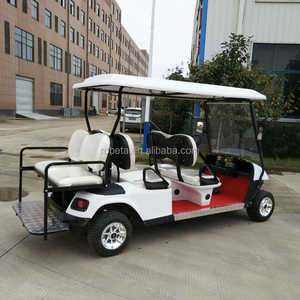 4 + 2 koltuk gaz veya elektrikli golf arabası birçok renk ile kulüp araba golf arabası