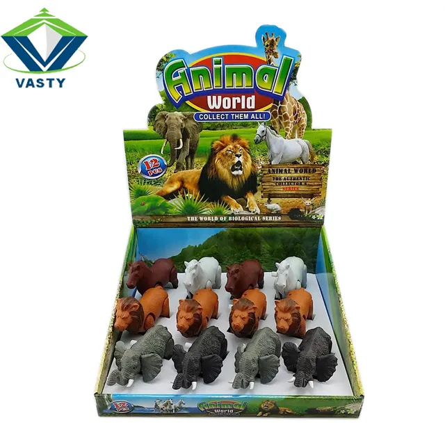 Jouets animaux classiques pour enfants, en plastique souple, personnalisé, chameau vent up, chameau