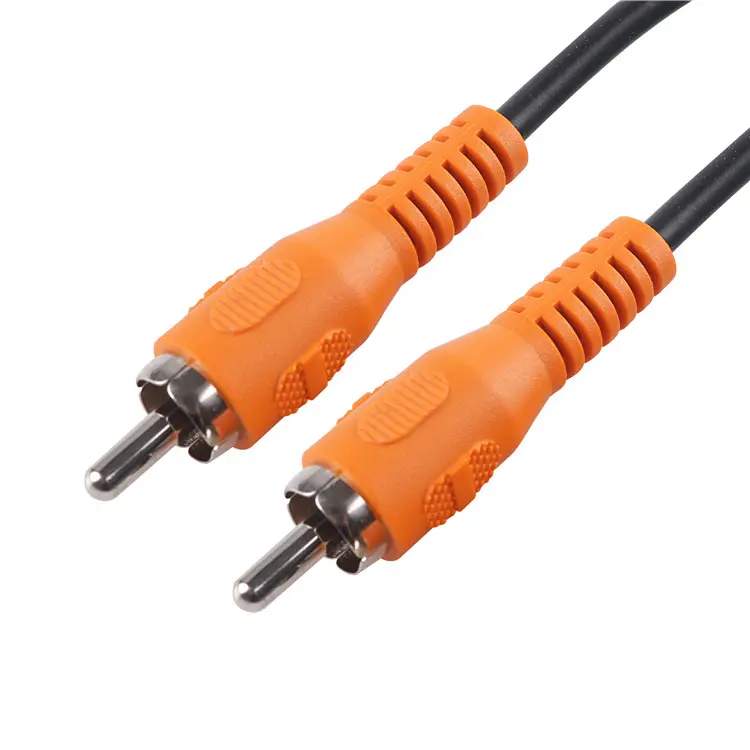 Cable macho AV 1 RCA a 1 RCA de alta calidad, suministro de fábrica