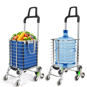 Supermarket Foldable Shopping Luggage <strong>Trolley</strong> Bags with Wheel, Handle <strong>Trolley</strong> - Product Image 1