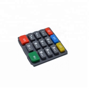 3X4 keypad silikon kustom ponsel 4x4, keypad silikon untuk panel instrumen tombol telepon seluler keypad angka POS - Product Image 1