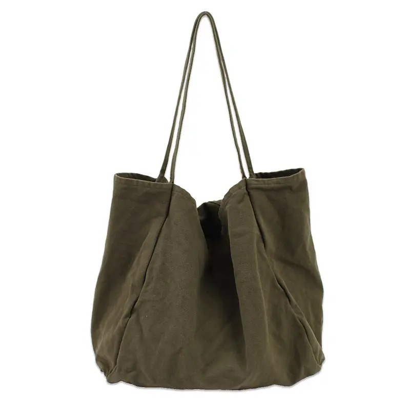 Wholesale Blank Tote Bag Cotton Canvas 4 Color Available Lady Shoulder Custom Private Label Bags