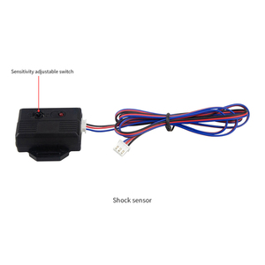 2 דרך LCD הביפר תצוגת אבטחת אזעקה לרכב מערכת רטט מעורר אוניברסלי DC12V מיקרוגל/הלם חיישן להזהיר מרחוק להתחיל