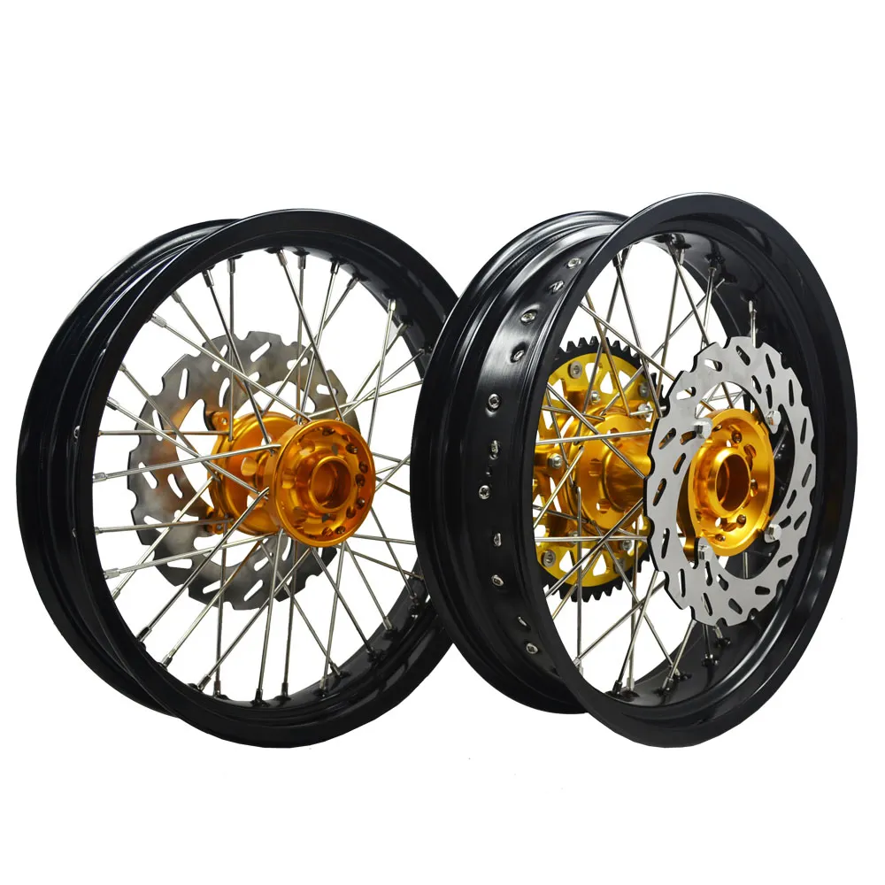 17*3.0 17*4.25 RMZ450 Alloy wheel supermoto anodizing wheel motorcycle for Suzuki