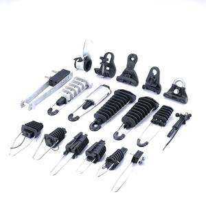 ADSS Aerial แขวนสายเสายึด Anchor Clamp ไฟฟ้าสาย Pole อุปกรณ์เสริมฮาร์ดแวร์