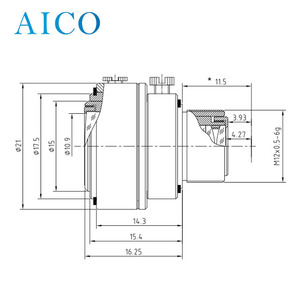 1/2.7&quot; F2.0 <strong>Fixed</strong> <strong>Iris</strong> 2.8-6.0mm 2.8mm-6mm M12 s Mount Cctv Varifocal Zoom Board <strong>Camera</strong> Objektiv Lens