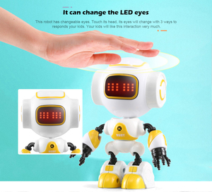 HOSHI JJRC R9 RC робот рубиновое сенсорное управление DIY жесты мини умный озвученный сплав робот игрушка синий розовый оранжевый желтый для детей подарок - Product Image 6