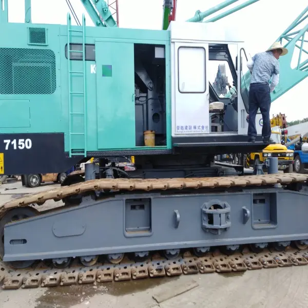 Boa condição usado kobelco 7150 150 toneladas crawler guindaste para venda