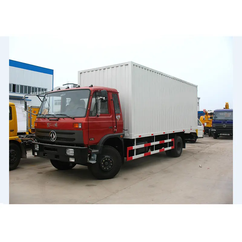 China bestelwagen vrachtwagens 11-15 ton een slaapcabine box truck