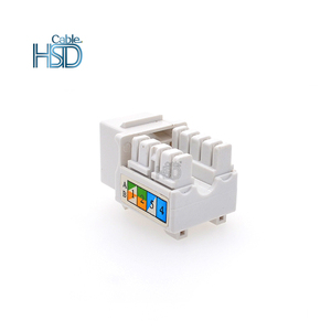RJ45 Cat6打孔网络梯形插孔90度UTP无屏蔽模块化插头原始设备制造商工厂母连接器电信零件 - Product Image 6