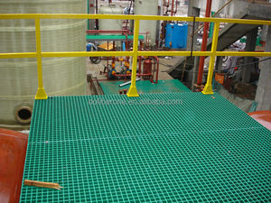 2024 ASTM E-84 test kalıplanmış ve pultruded Glassfiber grp fiberglas frp ızgara geçti