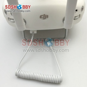 Phantom 4 PRO V2.0 için Coiled Elastik Veri Kablosu/3 <span class=keywords><strong>Inspire1</strong></span> Apple ve Android Telefonlar için Uygun