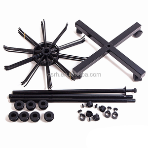 Ruhao Hot Fast Delivery 3/4/5/6/7/8 Schichten <span class=keywords><strong>Display</strong></span> Haken Rack 360 ° Schwenkbarer beweglicher Boden <span class=keywords><strong>Display</strong></span> Stand