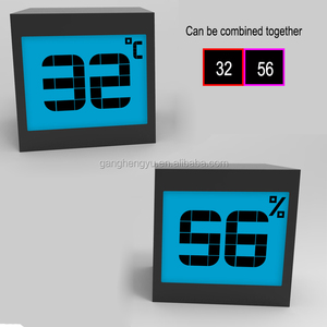 Orologio da tavolo multifunzione 2-in-1 cubo magico temperatura e umidità con funzione di calendario - Product Image 2
