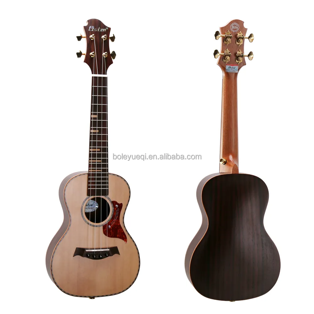 Guitarra en China, ukelele de concierto de 23 pulgadas con acabado mate de madera de abeto, se vende en todo el mundo