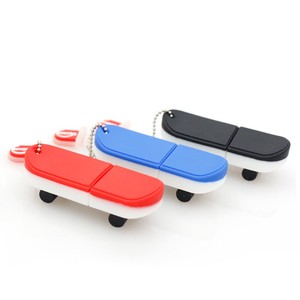 ホイールスケートボードUSB 2.0フラッシュドライブ1-64GB容量32GB内蔵メモリーレーザーロゴチップスタイル日本製 - Product Image 2